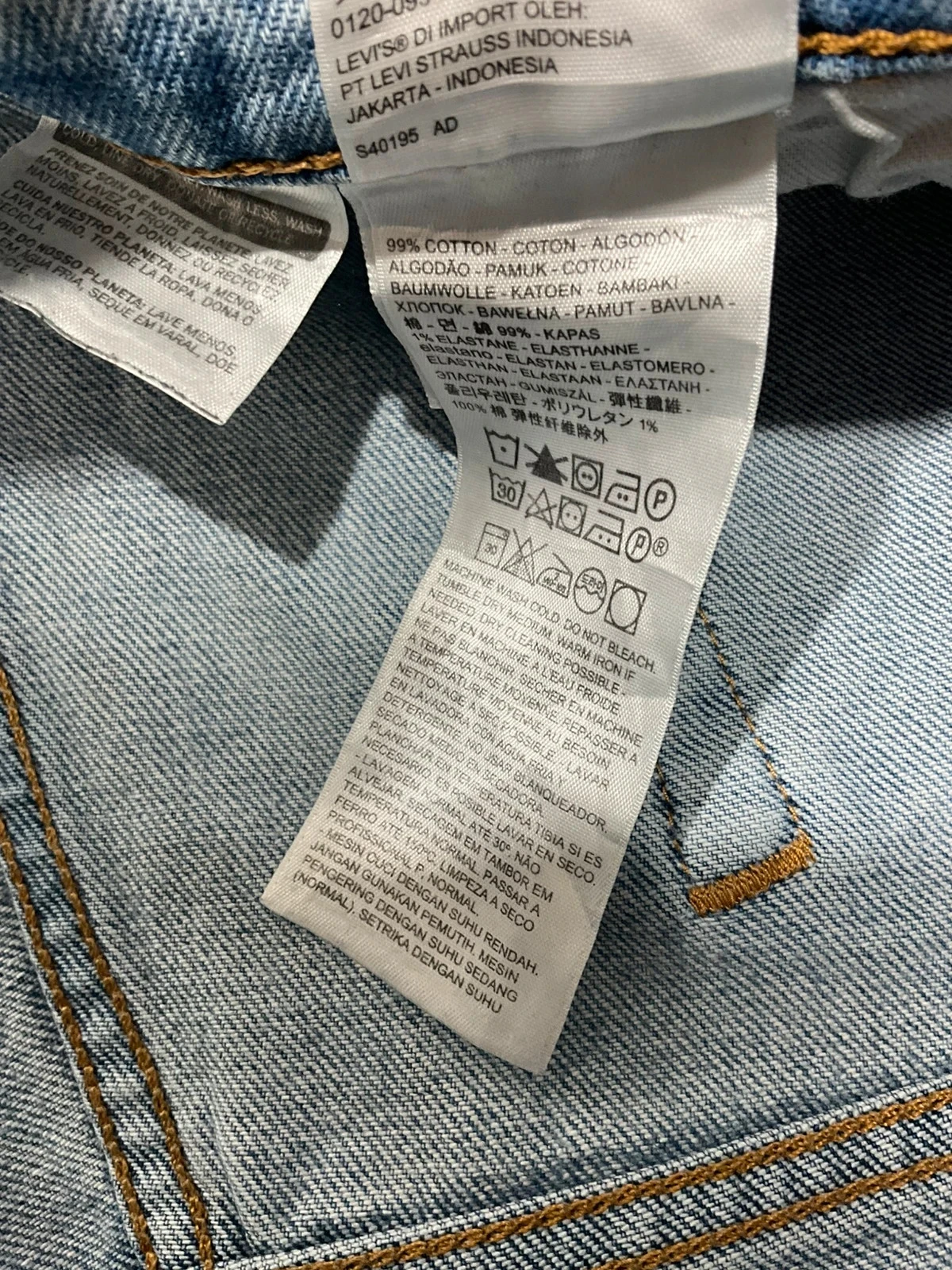 Jean Levi’s Homme 514 Straight W38 L30 Vintage 99% Coton Bleu  Lvh 133 – photo 13